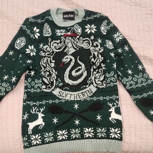 Warner Bros. Slytherin Crest Green Sweater